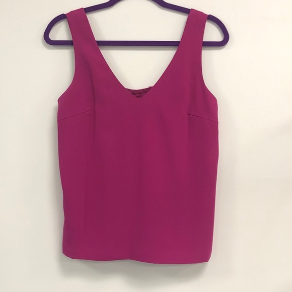 Trina Turk Pink / Fuchsia Tank w Smocked Back - S - Picture 2 of 4